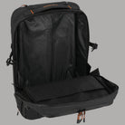 Zaino trolley Travelite BRIIZE nero aperto con scomparto interno rivestito.