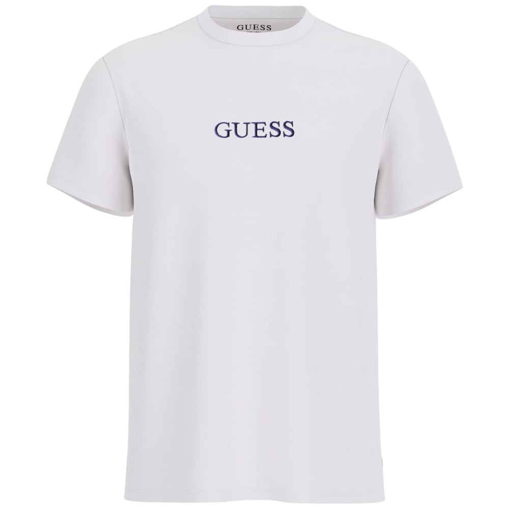 Guess t-shirt bianca logo ricamato M5RI58 K9RM1 G011 T-shirt Guess