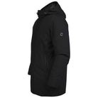 Markup parka nero lungo in tessuto tecnico MK24007 Giubbini Markup