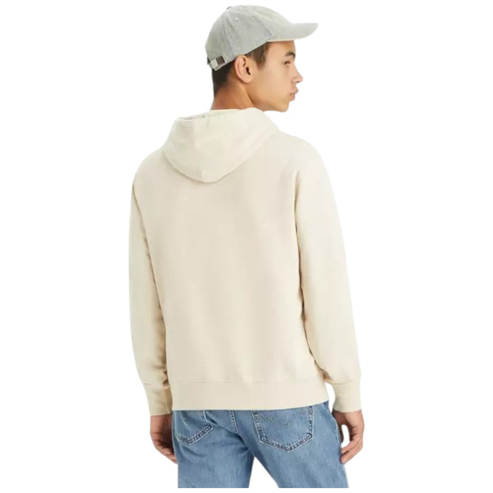 Levi's felpa con cappuccio beige logo piccolo 34581-0039 Felpe LEVI'S