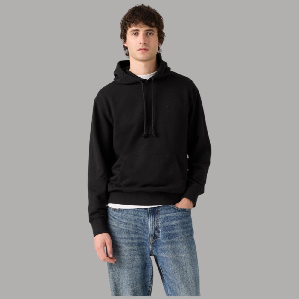 LEVI'S Felpa Levi's New Original Hoodie con cappuccio nera senza fantasie