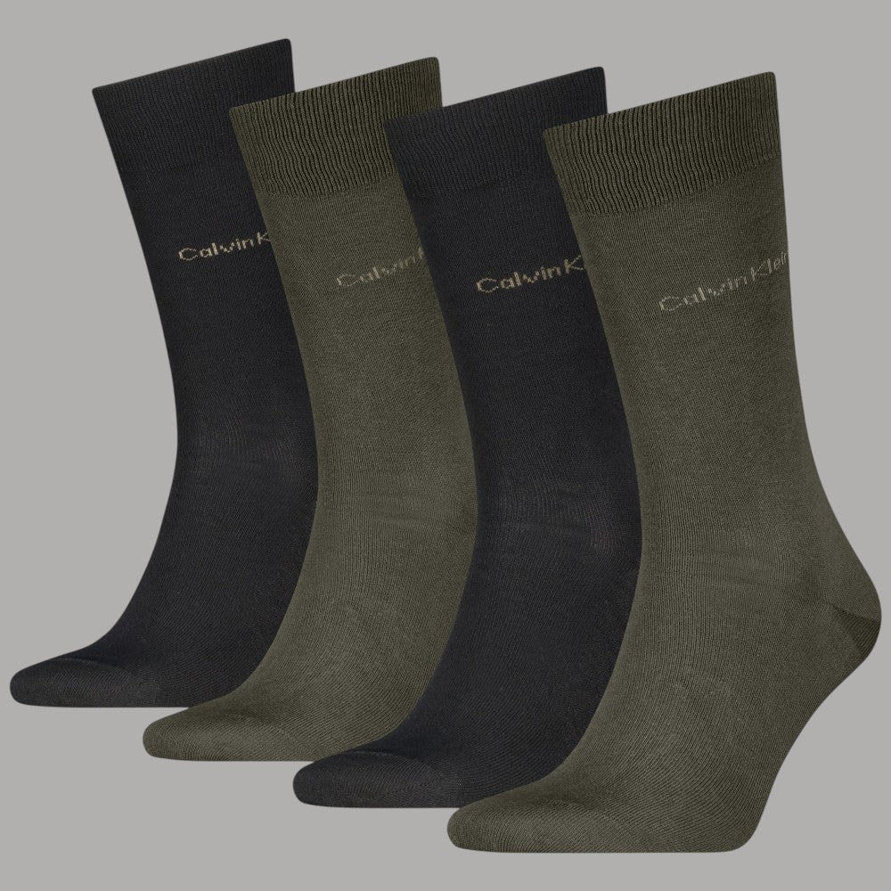 Calvin Klein confezione regalo con 4 paia di calzini da uomo in due colori