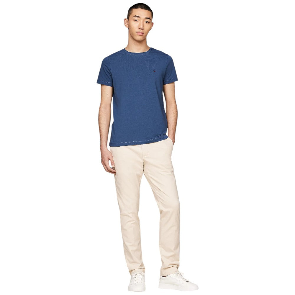 Tommy Hilfiger t-shirt slim blu avion MW0MW10800 T-shirt Tommy Hilfiger