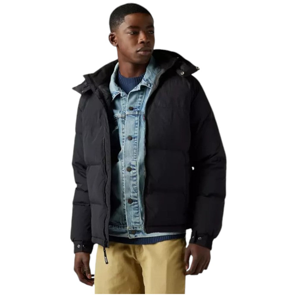 Levi's giacca piumino puffer nero A85570000 Giubbini LEVI'S