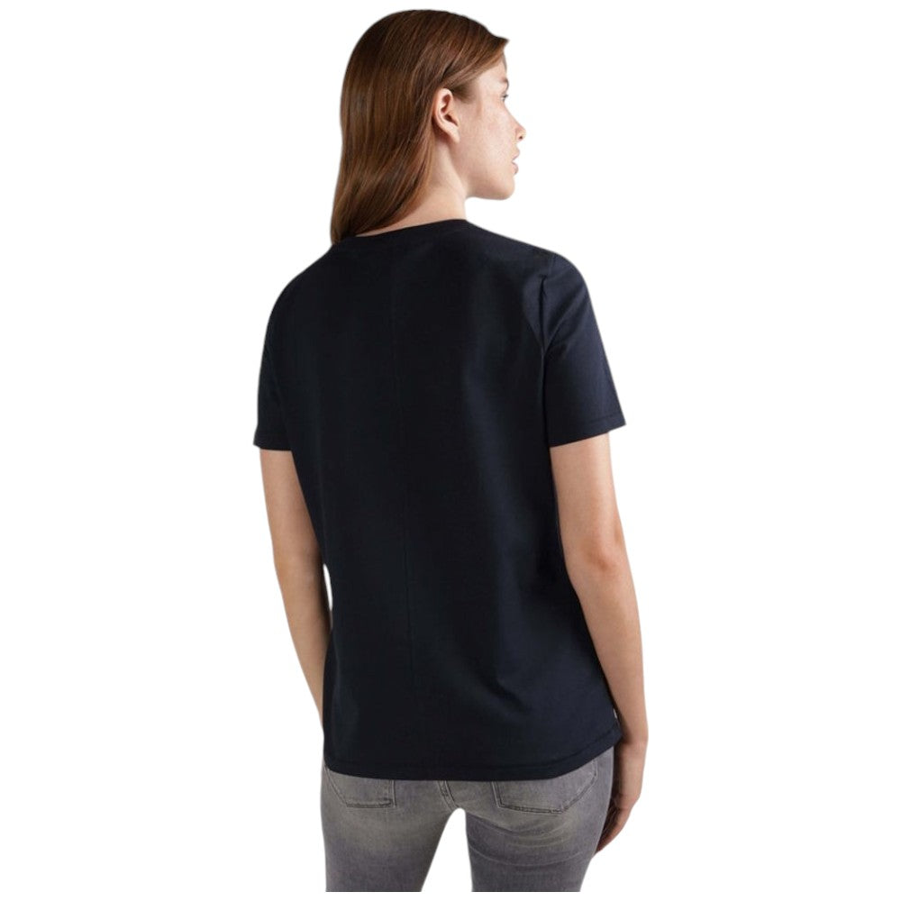 Tommy Hilfiger donna t-shirt blu WW0WW42589 T-shirt Tommy Hilfiger