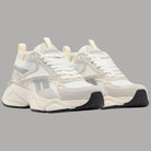 Reebok Scarpe donna running Charge Run bianco con dettagli grigi e tessuto tessuto e suola spessa