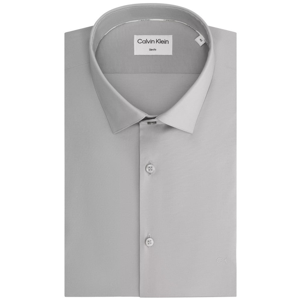 Calvin Klein camicia slim fit grigio perla K10K108229 Camicie Calvin Klein