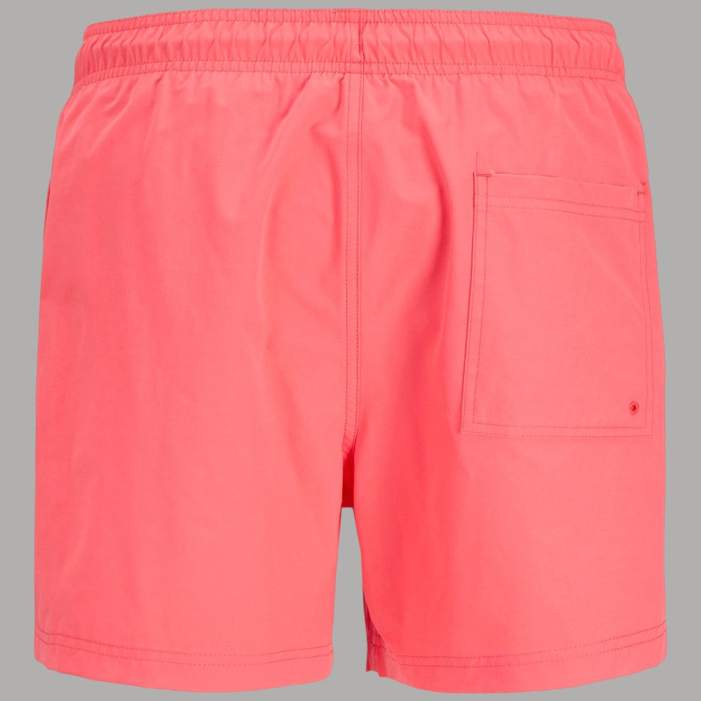 Jack & Jones Costume da Bagno Uomo Maui Magic Swim stampa magica regular fit, colore corallo, dietro