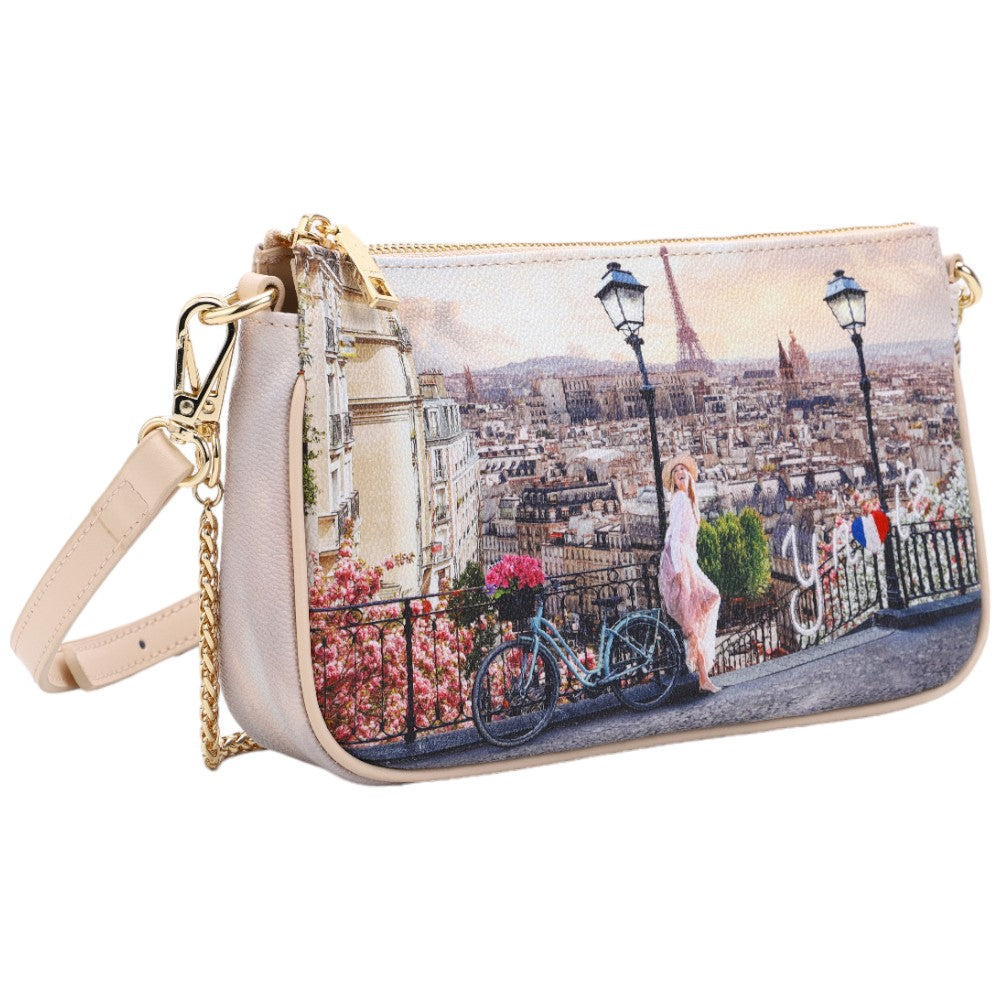 YNot borsa shoulder bag stampa Parigi Promenade YES623S4 Borse YNot