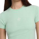 Guess Jeans t-shirt cropped verde W5GI38 J1314 G8FG T-shirt Guess Jeans