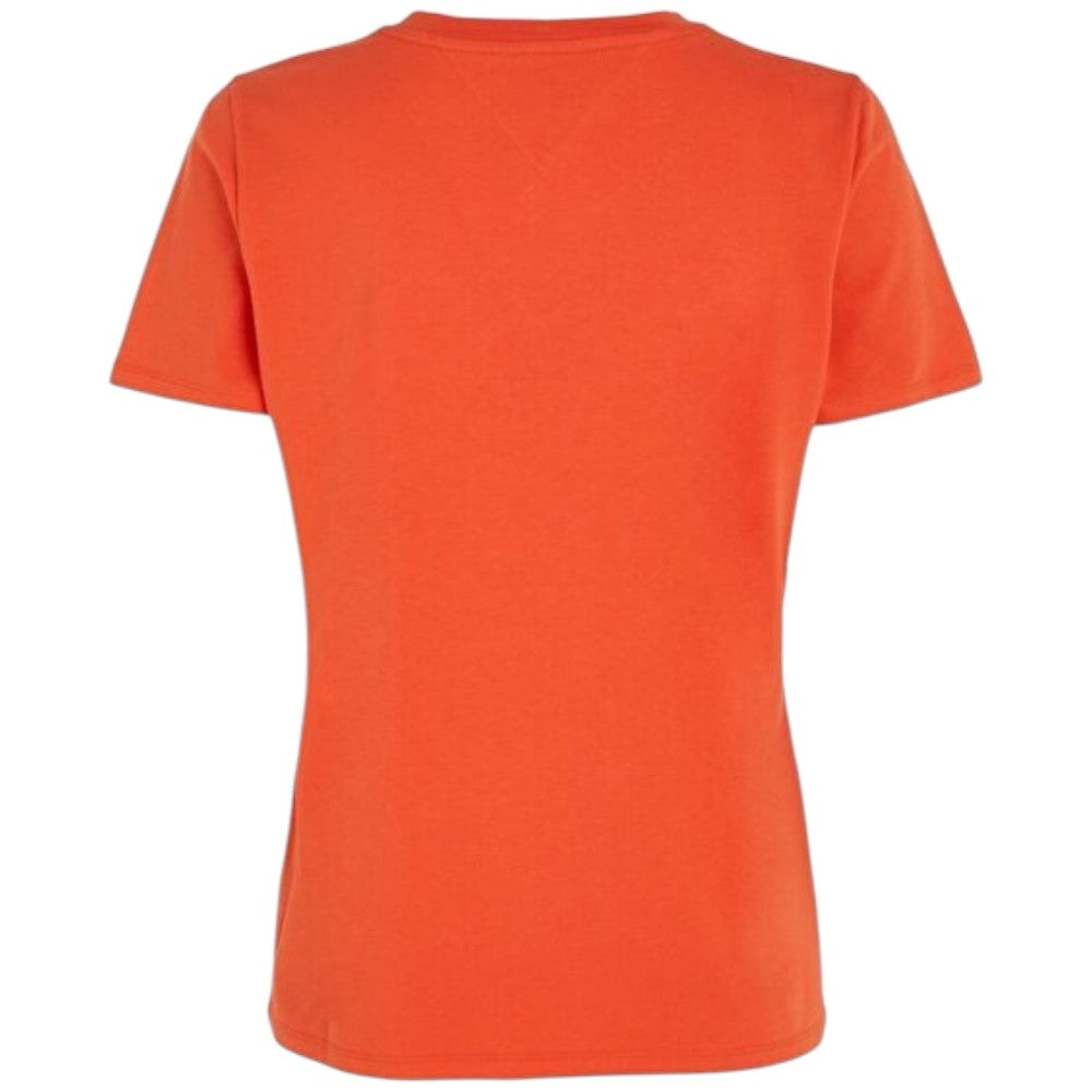 Tommy Hilfiger t-shirt arancio logo mini corp WW0WW37877 T-shirt Tommy Hilfiger