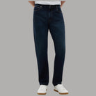 Tommy Hilfiger jeans slim dritti blu navy con finiture classiche e cuciture visibili