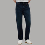 Tommy Hilfiger jeans slim dritti blu navy con finiture classiche e cuciture visibili