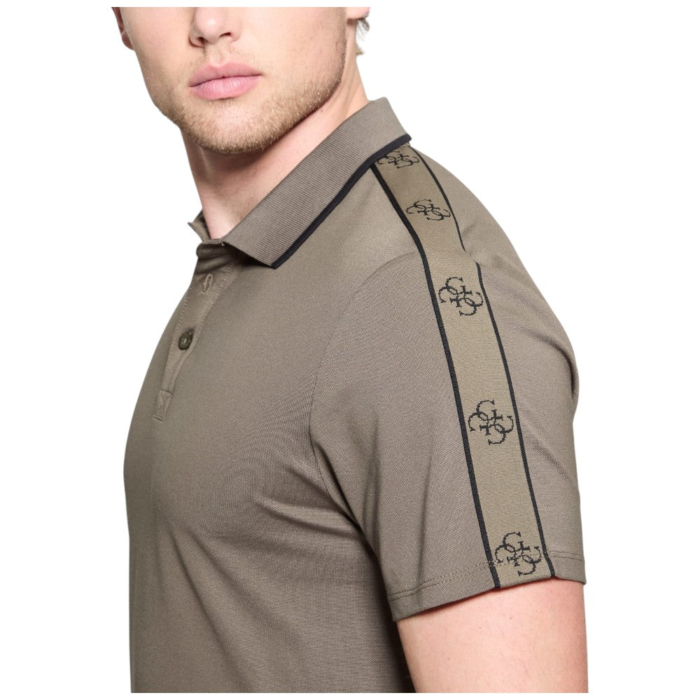 Guess polo marrone logo 4G M4YP40 KARS0 A10U Polo Guess
