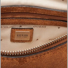 Borsa a spalla Guess Katie con inserti teddy