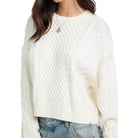 Guess maglione bianco a trecce GJ W5BR09 Z0561 G293 Maglieria Guess Jeans