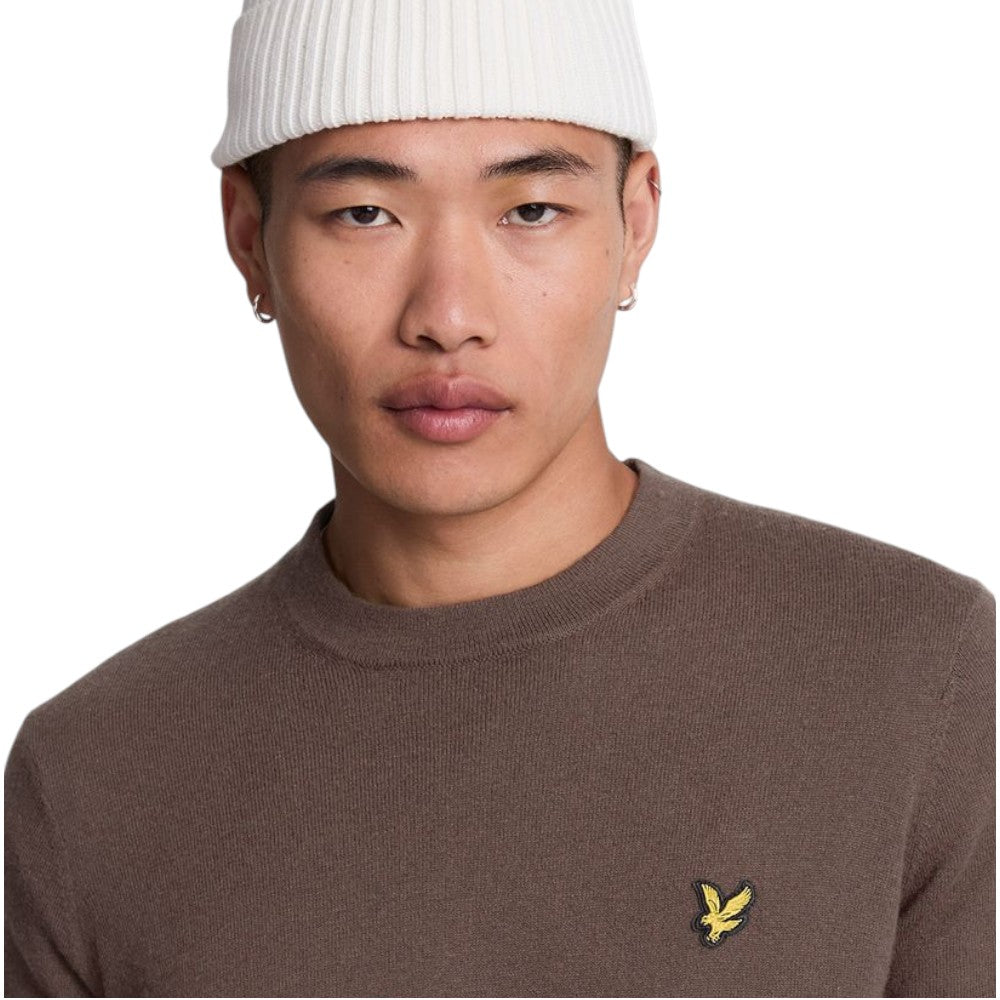 Lyle & Scott pullover merino taupe KN2110VC Maglieria Lyle & Scott