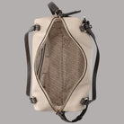 Borsa Liu Jo a spalla media effetto grana color nude con dettagli in marrone e tasca interna.