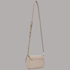 Borsa piccola Liu Jo Adiva crossbody beige con dettagli ricavati embossed