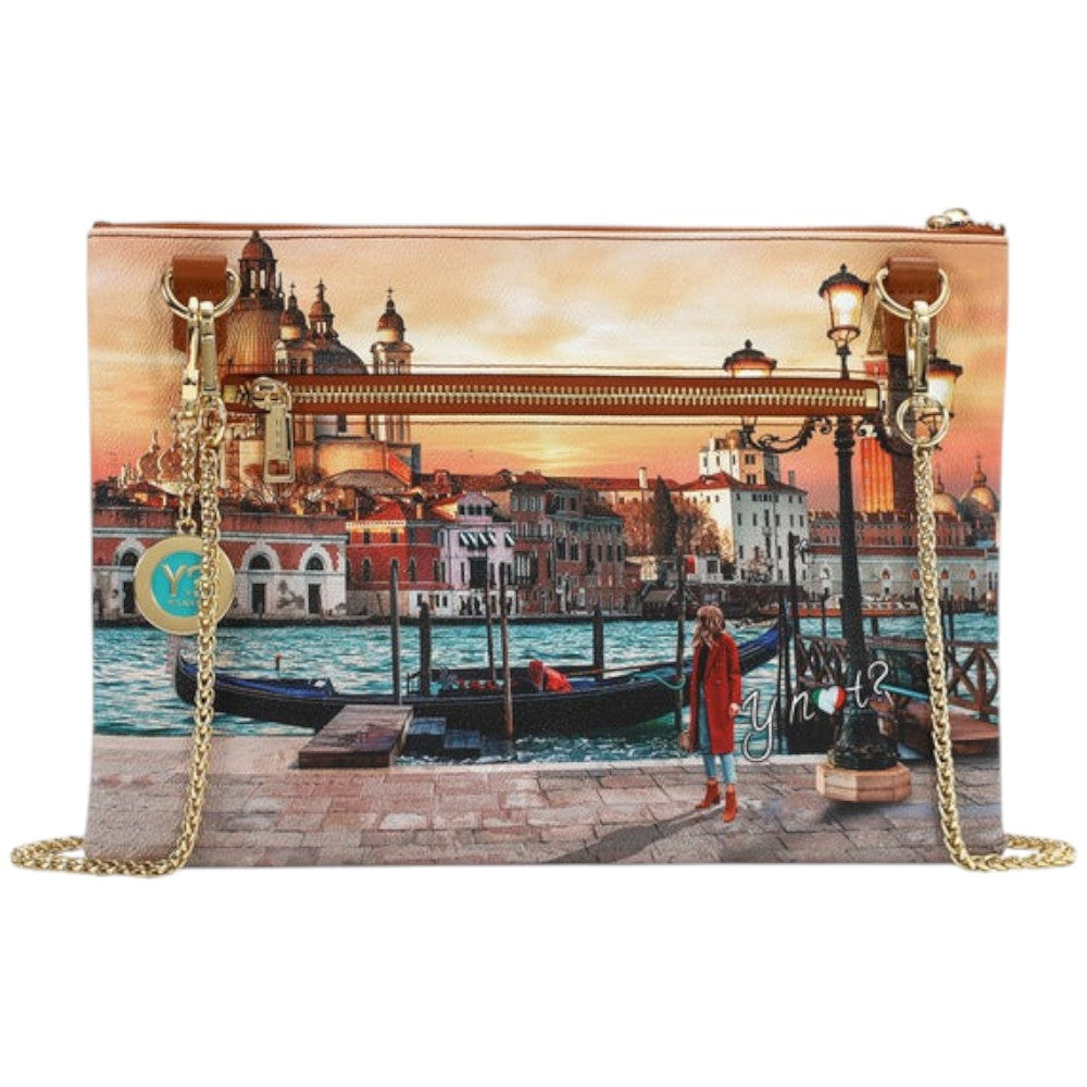 YNot borsa piatta clutch stampa Venice Sunset YES605F4 Borse YNot