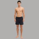 Jack & Jones Costume da Bagno Uomo Regular Fit con Tasche e Coulisse nero modello frontale