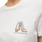 Vero Moda t-shirt bianca con stampa oro glitter art. Villa 10324551 T-shirt Vero Moda