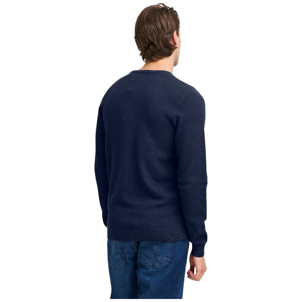 Blend pullover blu trama 3D 20717257 Maglieria Blend