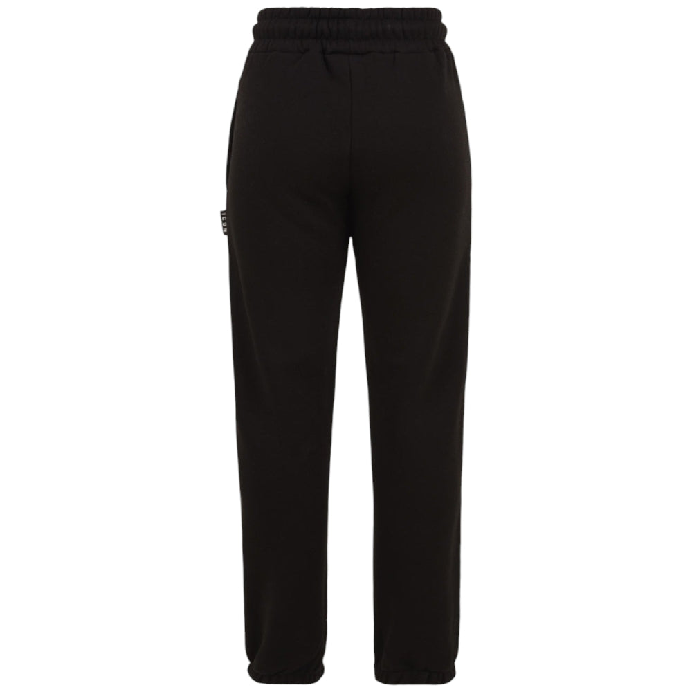 ICON pantalone tuta nero con logo ICON IU9018P ICON