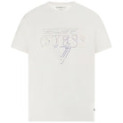 Guess t-shirt bianca logo Tringle Embossed M5RI62 K9RM1 G011 T-shirt Guess