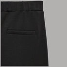 Vero Moda Pantaloni wide leg neri texture liscia dettagli cuciture frontali