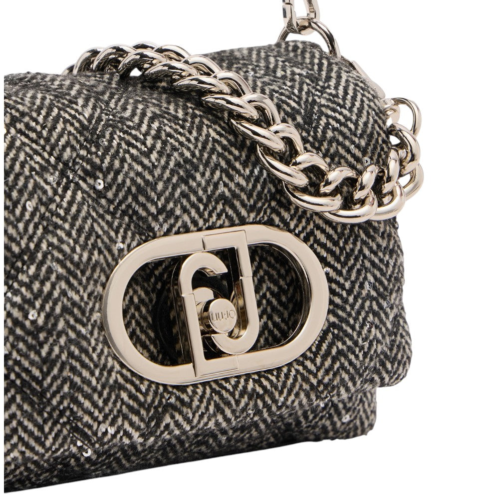 Liu Jo borsa piccola LaPuffy nera con paillettes AF5269T9112-22222 Borse Liu Jo