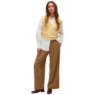 Vero Moda pantalone vita alta nocciola 10326813 Pantaloni Vero Moda