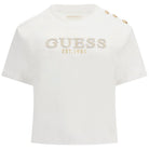 Guess t-shirt bianca cropped W5GI15 K8FQ4 G011 T-shirt Guess