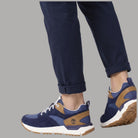 Sneakers uomo Timberland Voyager Park Low Lace blu scuro con tomaia in mesh e dettagli in pelle naturale