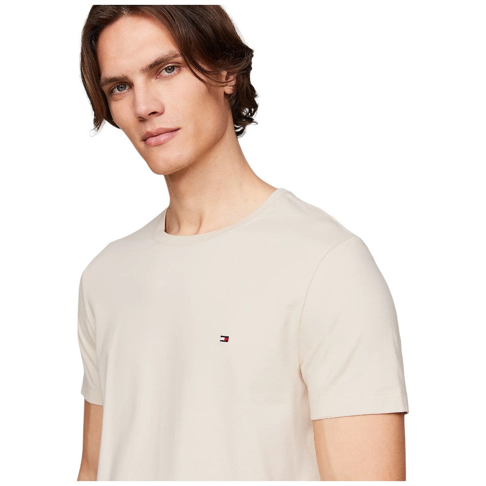 Tommy Hilfiger t-shirt slim beige MW0MW10800 T-shirt Tommy Hilfiger