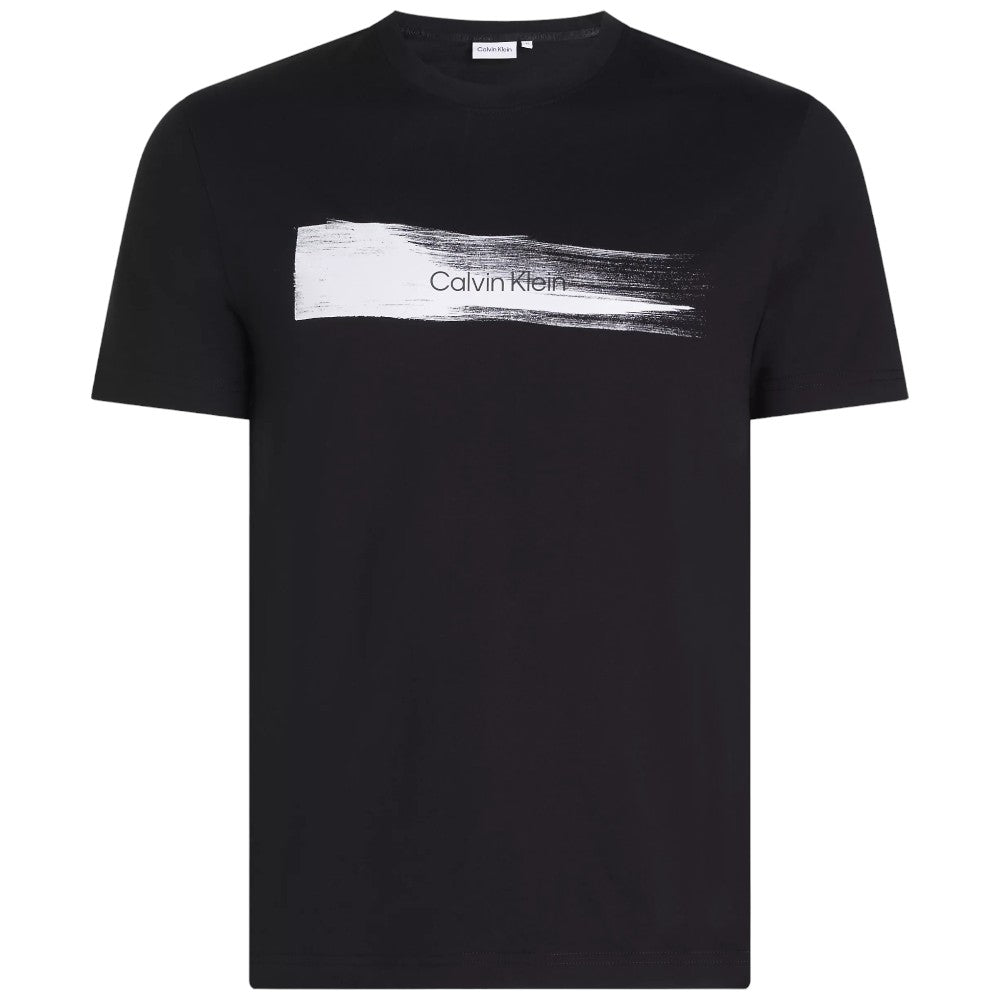 Calvin Klein t-shirt nera brush logo K10K113113 T-shirt Calvin Klein