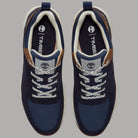 Sneakers uomo Timberland Voyager Park Low Lace blu scuro con dettagli in pelle e tessuto a contrasto
