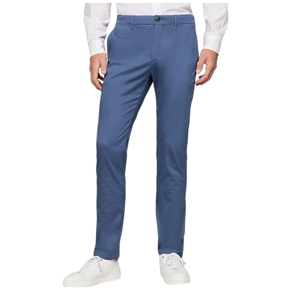 Tommy Hilfiger pantalone chino blu avion Bleecker MW0MW33937 Pantaloni Tommy Hilfiger