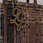 Borsa Liu Jo Ridhi Mini Shopping in check con dettagli in tessuto con paillettes e logo dorato