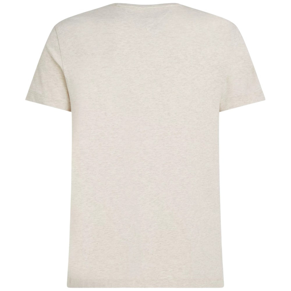 Tommy Hilfiger t-shirt slim fiammata beige MW0MW10800 - Prodotti di Classe