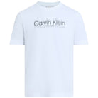 Calvin Klein t-shirt bianca doppio logo K10K114149YAF T-shirt Calvin Klein