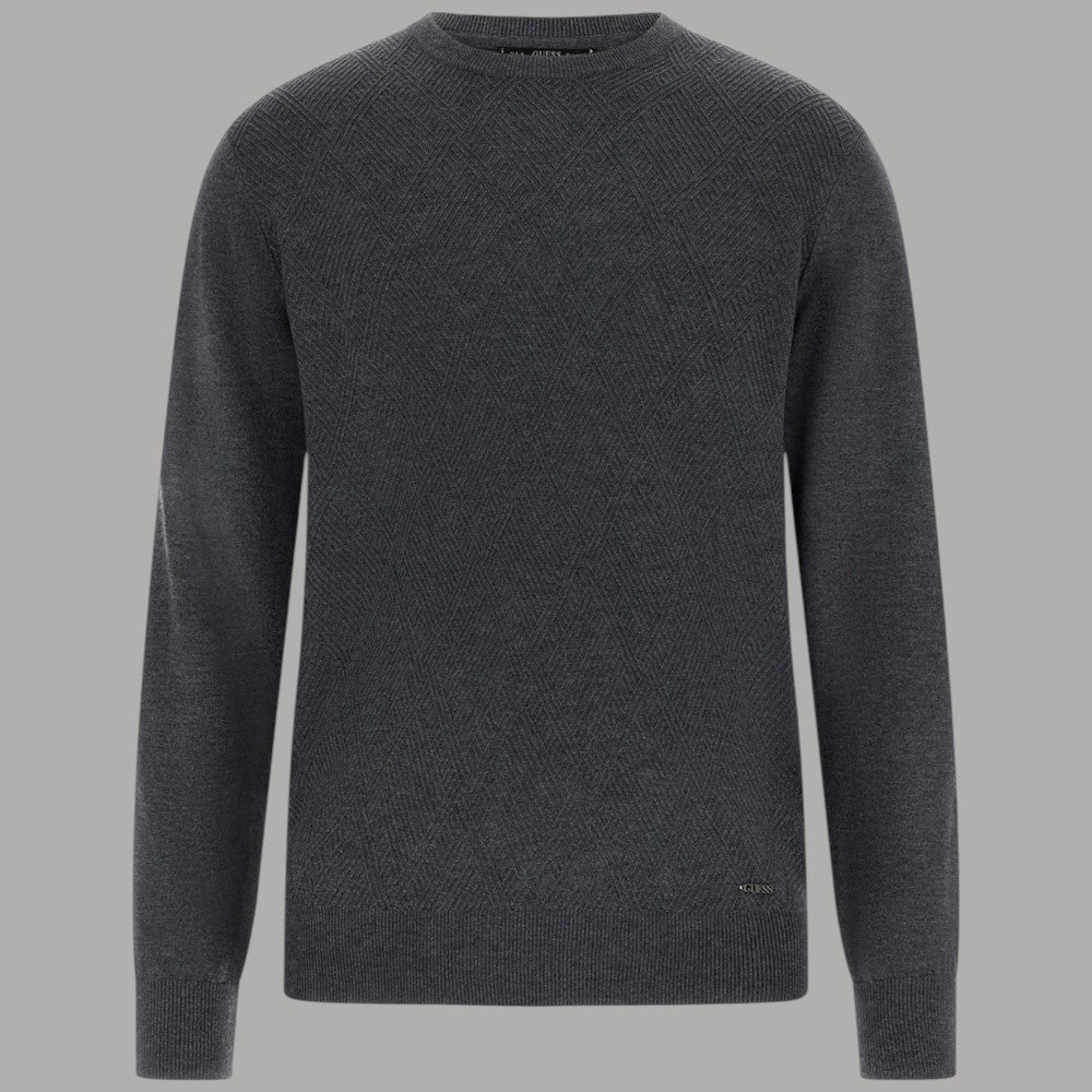 Guess pullover antracite JAMAAR M5BR08 Z0432 DWHT - Prodotti di Classe