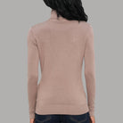Guess maglione taupe collo alto con triangolo MELANIE W5BR39Z2NQ2G1K8 - Prodotti di Classe