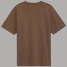 T-shirt Vans marrone in cotone, vista posteriore, girocollo e maniche corte