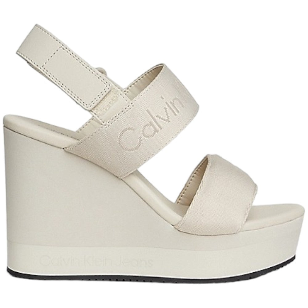 Calvin Klein Jeans sandali beige Webbing YW0YW01360 Sandali Calvin Klein Jeans