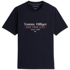 Tommy Hilfiger t-shirt blu con stampa centrale MW0MW38621DW5 T-shirt Tommy Hilfiger