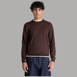 Maglione Timberland Williams River marrone, girocollo e maniche lunghe