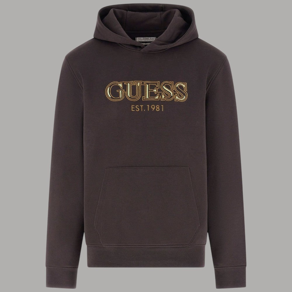 Guess felpa marrone con cappuccio M5BQ36 K9Z21 G1H3 - Prodotti di Classe