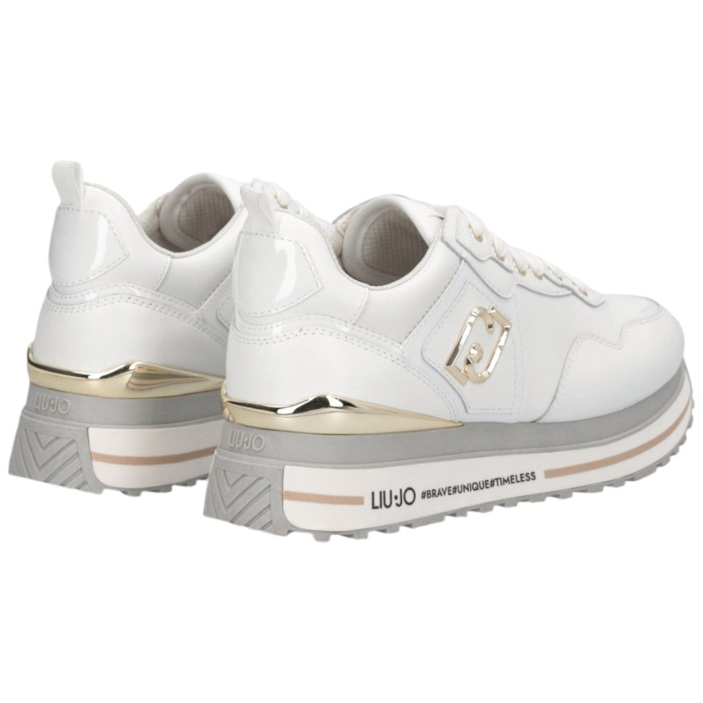 LIU JO sneakers bianche in pelle MAXI WONDER Liu Jo