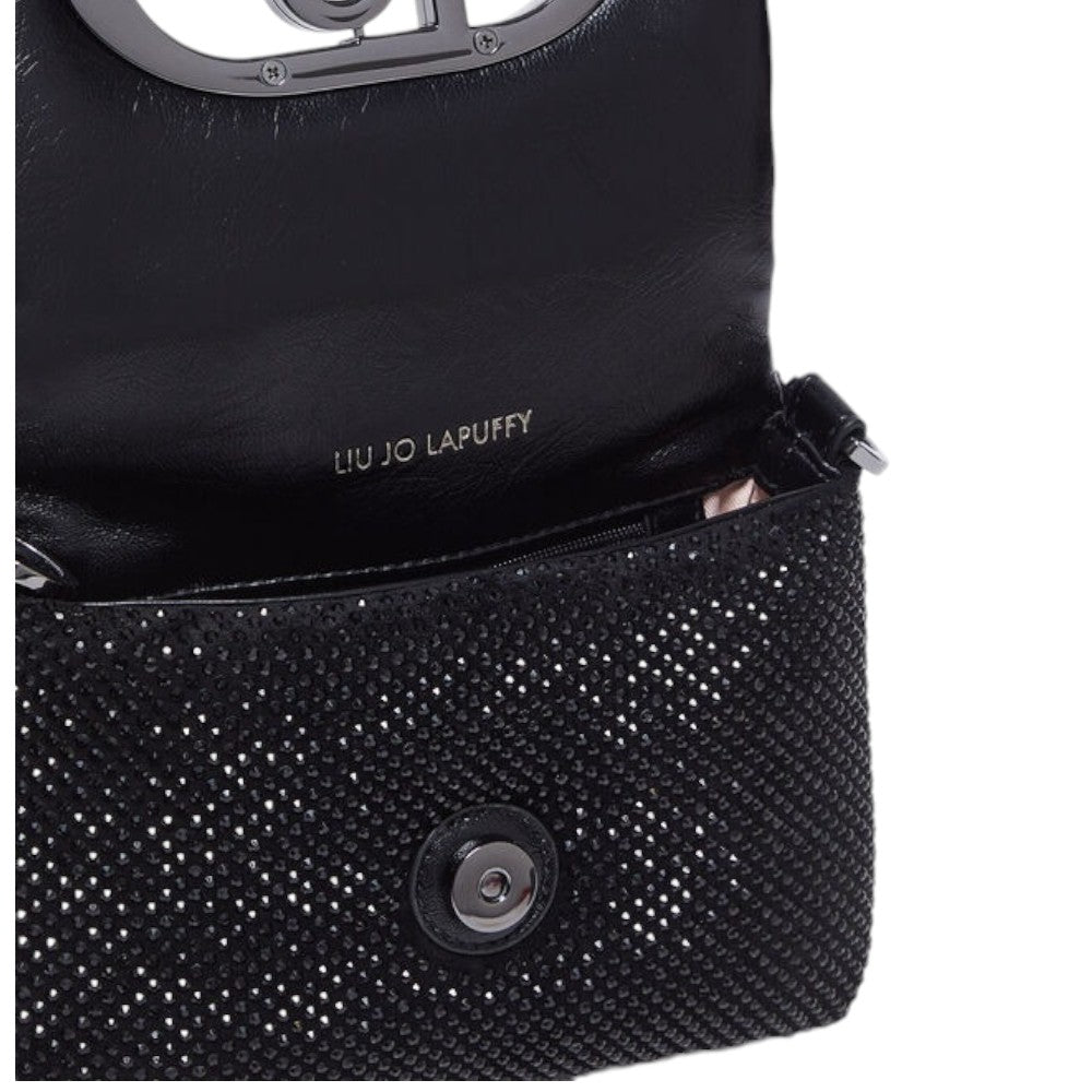 Liu Jo LaPUFFY borsa piccola crossbody nera con strass AF4269J4638 Borse Liu Jo